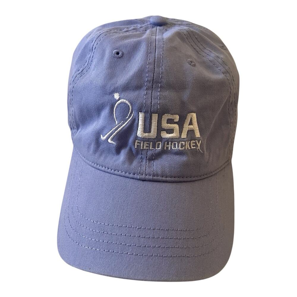 USA Field Hockey Embroidered Lavender Purple Adjustable Baseball Cap Hat Cotton